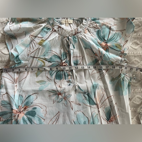 New! Parker Brand from Nordstrom, Floral Ruffle Sleeve Top Women’s Size medium - Picture 12 of 15